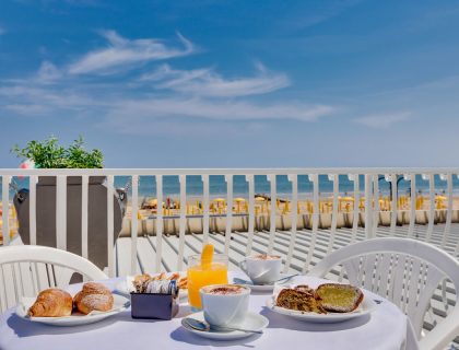 Frühstück mit Meerblick Hotel Gritti